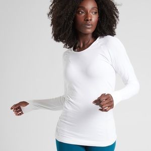 Athleta white speedlight top